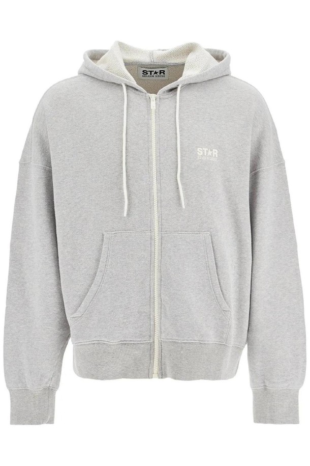 GOLDEN GOOSE  - 스웨트셔츠 - 골든구스 남성 맨투맨 후드 hooded full zip sweatshirt NB02