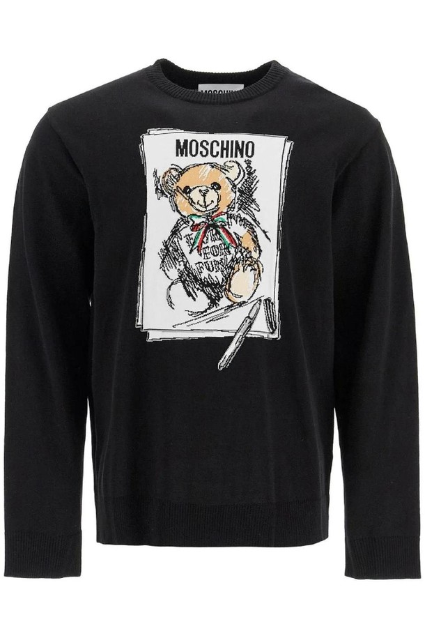 MOSCHINO - 스웨터 - 모스키노 남성 스웨터 teddy bear pullover NB02