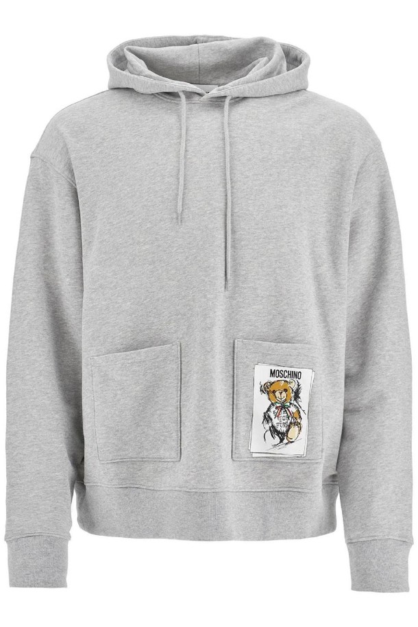 MOSCHINO - 스웨트셔츠 - 모스키노 남성 맨투맨 후드 hooded teddy bear sweatshirt NB02