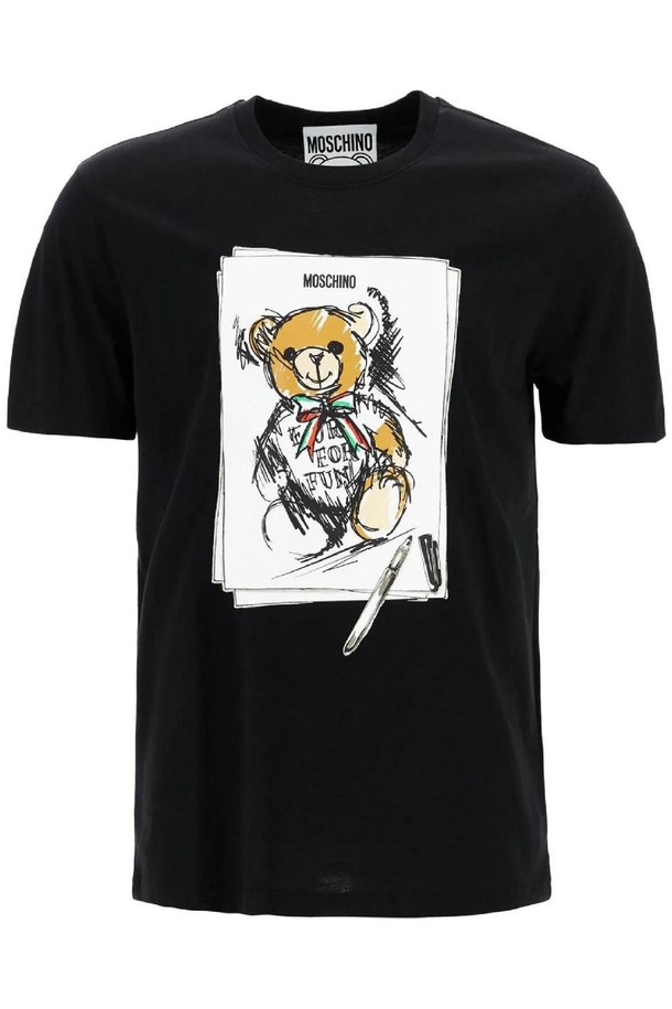 MOSCHINO - 반팔티셔츠 - 모스키노 남성 티셔츠 teddy bear t shirt NB02