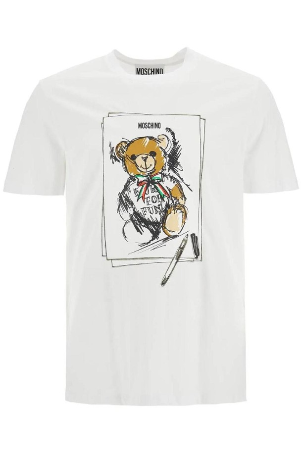 MOSCHINO - 반팔티셔츠 - 모스키노 남성 티셔츠 teddy bear t shirt NB02