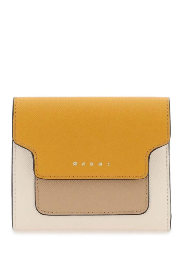 MARNI - 반지갑 - 마르니 여성 지갑 bi fold wallet with flap NB02