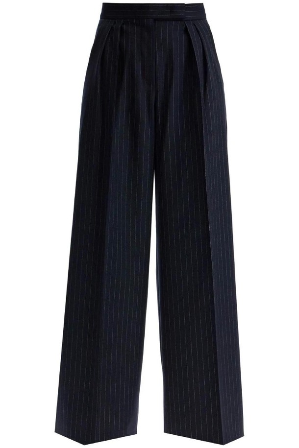 MAX MARA - 롱/미디팬츠 - 막스마라 여성 바지 striped wool stretch pants NB02