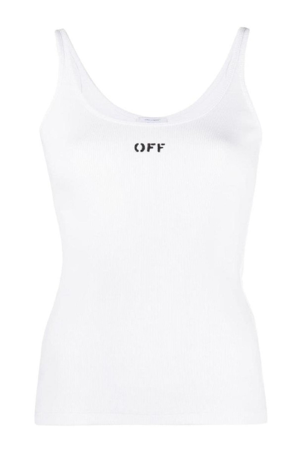 OFF-WHITE - 셔츠 - 오프화이트 여성 셔츠 블라우스 LOGO TANK TOP NB30