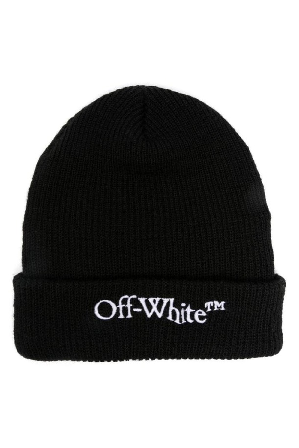 OFF-WHITE - 모자 - 오프화이트 남성 모자 BOOKISH WOOL BEANIE NB30