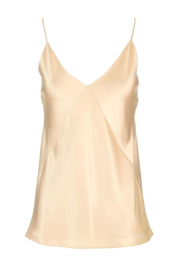 MAX MARA - 반소매 티셔츠 - 막스마라 여성 티셔츠 METELLO SATIN TANK TOP NB19