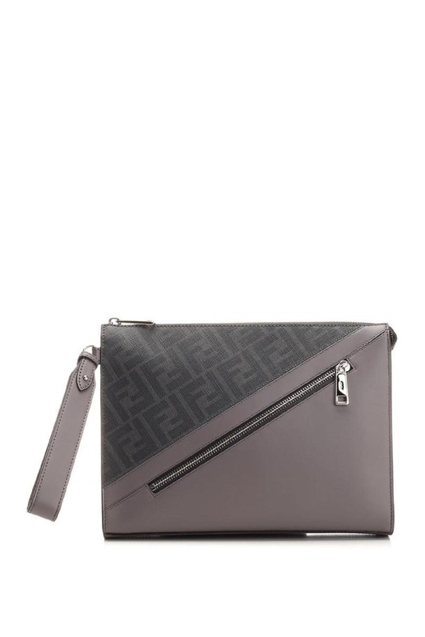 FENDI - 토트백 - 펜디 남성 토트백 Fendi Diagonal Flat Pouch NB19