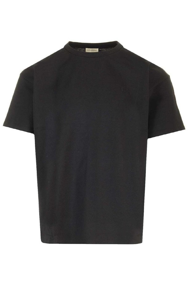 SAINT LAURENT - 반팔티셔츠 - 생로랑 남성 티셔츠 YSL Black T Shirt NB19