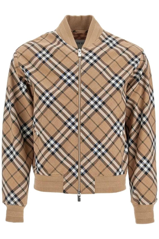 BURBERRY - 블루종/점퍼 - 버버리 남성 봄버 자켓 ered harrington jacket in wool blend NB02