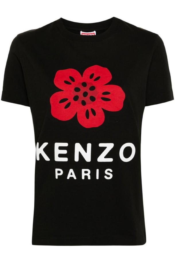 KENZO - 반소매 티셔츠 - 겐조 여성 티셔츠 BOKE FLOWER COTTON T SHIRT NB30