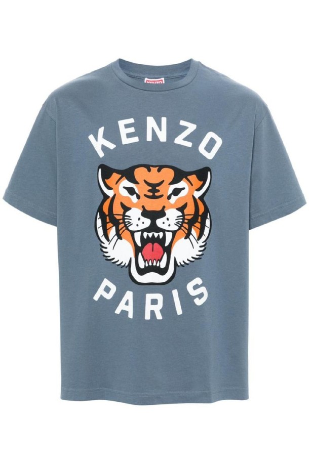 KENZO - 반팔티셔츠 - 겐조 남성 티셔츠 LUCKY TIGER COTTON T SHIRT NB30