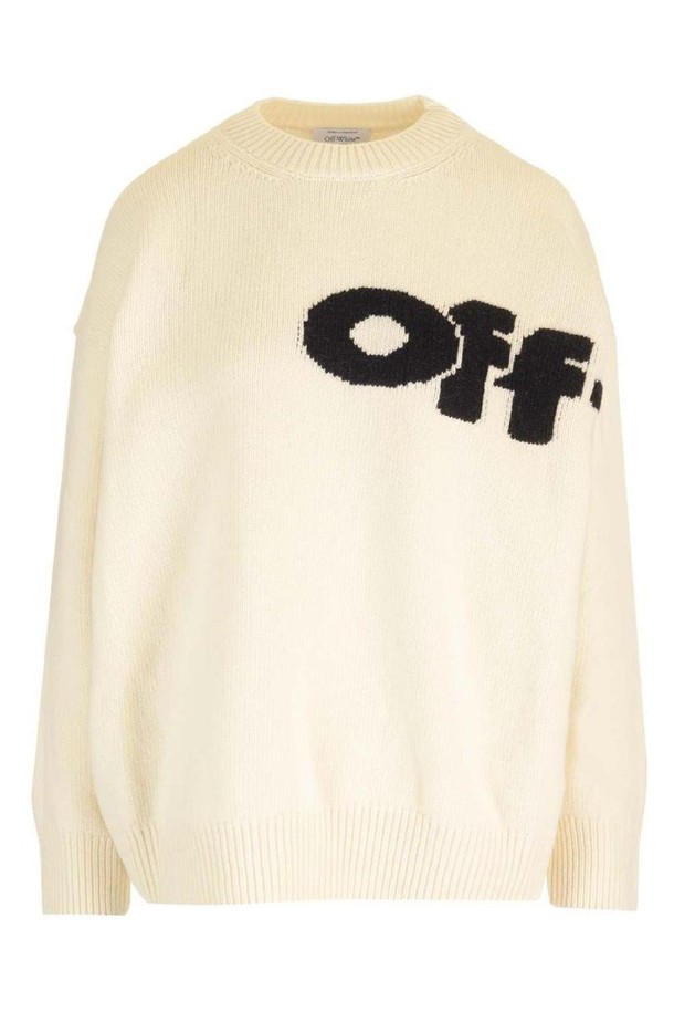 OFF-WHITE - 스웨터 - 오프화이트 여성 니트 스웨터 Wool knit sweater NB19