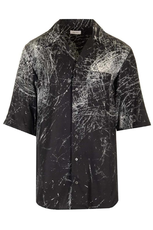 Alexander McQueen - 긴팔셔츠 - 알렉산더 맥퀸 남성 셔츠 Hawaiian Shirt Smashed Screen NB19