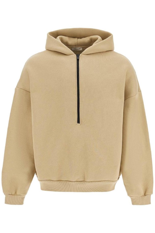 FEAR OF GOD - 스웨트셔츠 - 피어오브갓 남성 맨투맨 후드 hooded sweatshirt with half zip NB02