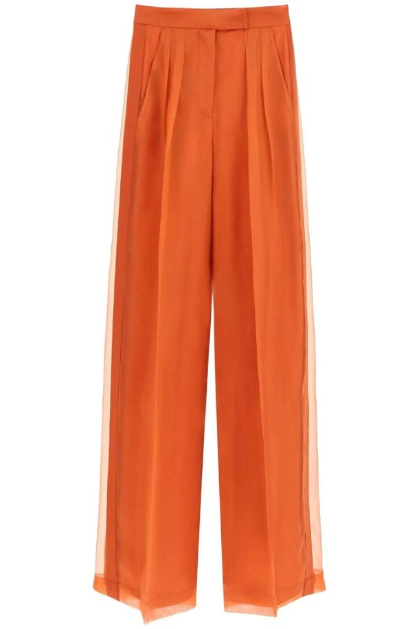 MAX MARA - 롱/미디팬츠 - 막스마라 여성 바지 pavento silk organza trousers NB02