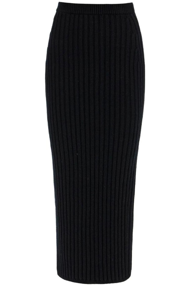 MAX MARA - 미디스커트 - 막스마라 여성 스커트 seta rib knit skirt NB02