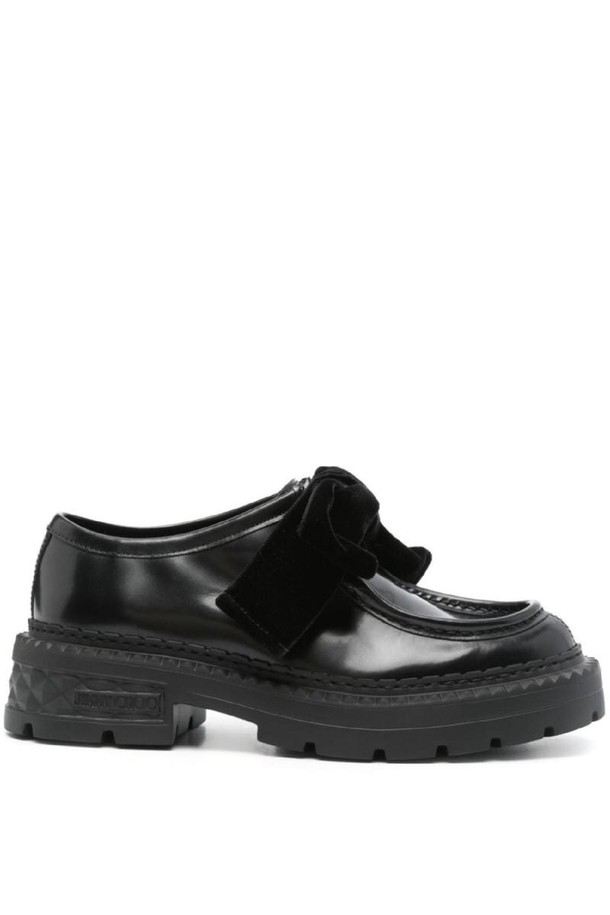 JIMMY CHOO - 코트 - 지미추 여성 로퍼 MARLOW LEATHER LOAFERS NB30