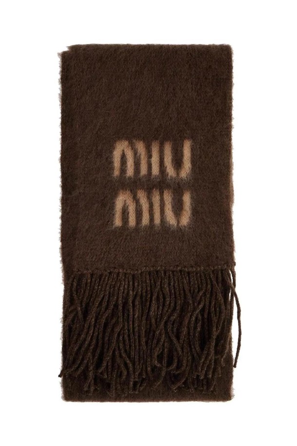 MIU MIU - 스카프/머플러 - 미우미우 여성 스카프 logoed mohair scarf NB02