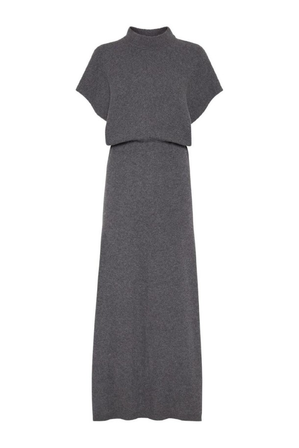 BRUNELLO CUCINELLI - 긴소매 원피스 - 브루넬로 쿠치넬리 여성 원피스 CASHMERE WOOL DRESS NB30