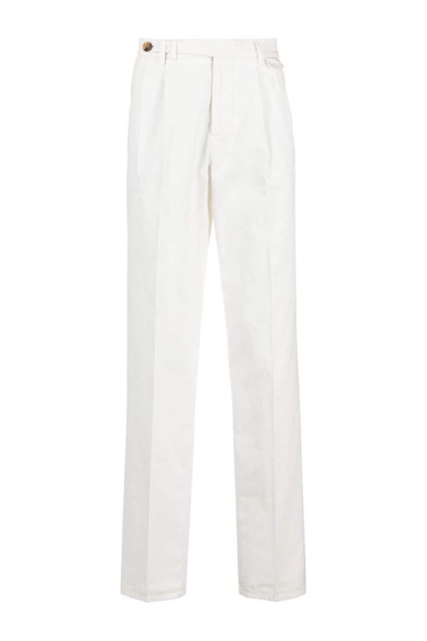 BRUNELLO CUCINELLI - 슬랙스/수트팬츠 - 브루넬로 쿠치넬리 남성 바지 DOUBLE DARTS COTTON TROUSERS NB30