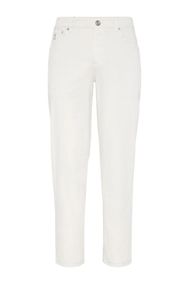 BRUNELLO CUCINELLI - 슬랙스/수트팬츠 - 브루넬로 쿠치넬리 남성 바지 GABARDINE COTTON TROUSERS NB30