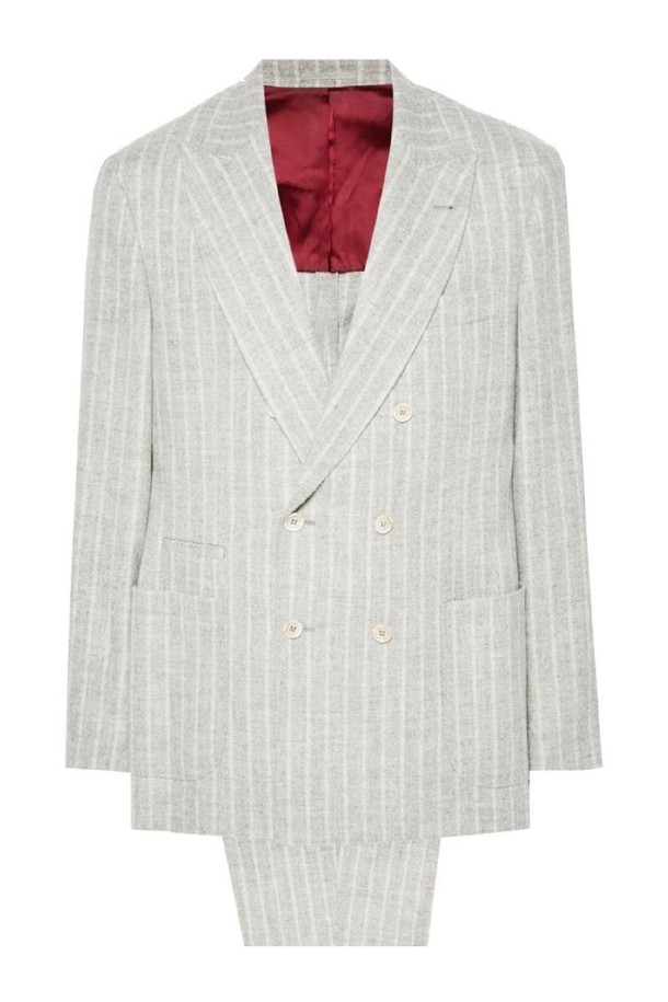 BRUNELLO CUCINELLI - 수트/블레이저자켓 - 브루넬로 쿠치넬리 남성 정장 WOOL PINSTRIPED MENS SUIT NB30