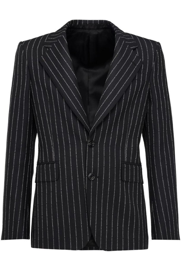 Alexander McQueen - 블루종/점퍼 - 알렉산더 맥퀸 남성 자켓 PINSTRIPE SINGLE BREASTED JACKET NB30