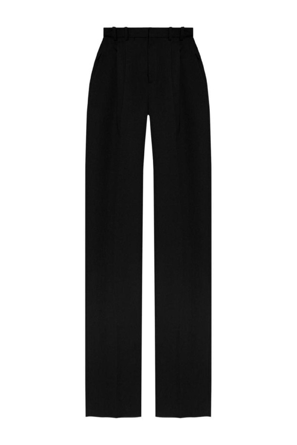 SAINT LAURENT - 롱/미디팬츠 - 생로랑 여성 바지 WOOL WIDE LEG TROUSERS NB30