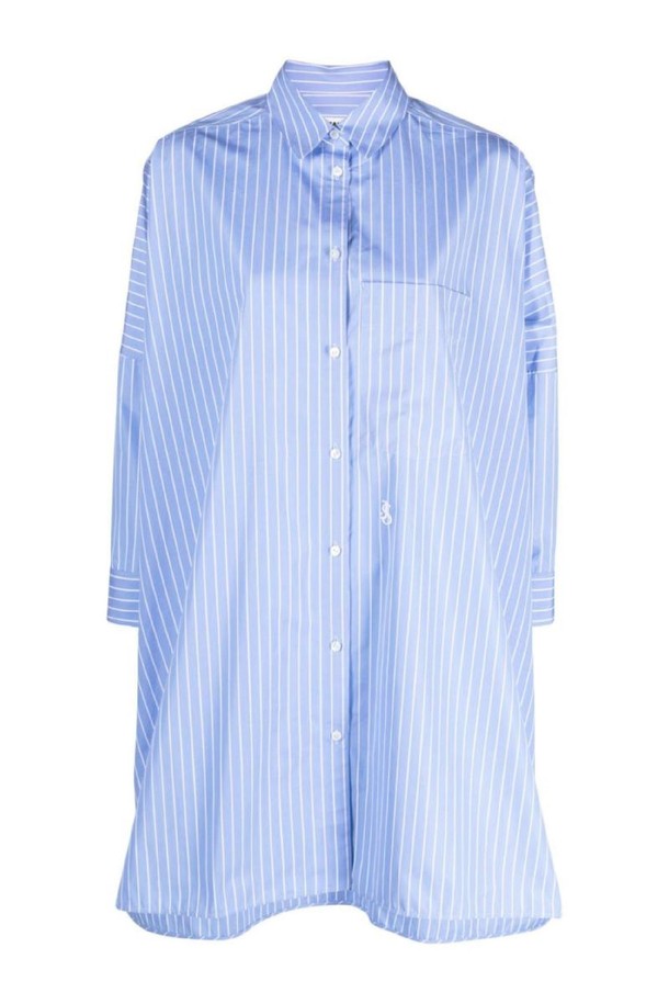 JIL SANDER - 셔츠 - 질샌더 여성 셔츠 블라우스 STRIPED COTTON SHIRT NB30