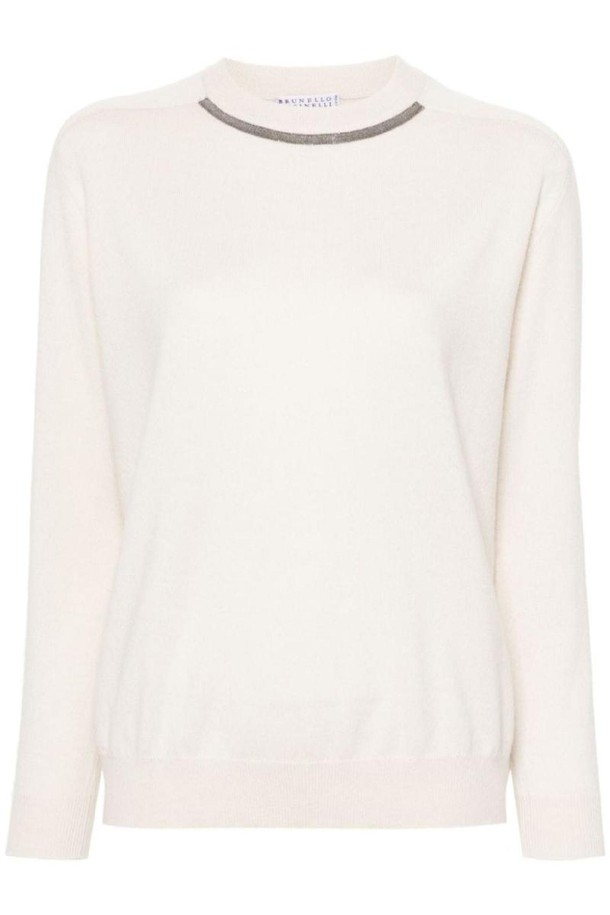 BRUNELLO CUCINELLI - 스웨터 - 브루넬로 쿠치넬리 여성 니트 스웨터 CASHMERE CREWNECK SWEATER NB30