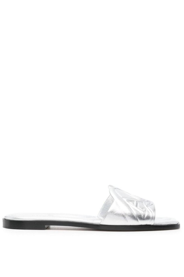 Alexander McQueen - 샌들 - 알렉산더 맥퀸 여성 샌들 SEAL LEATHER SANDALS NB30