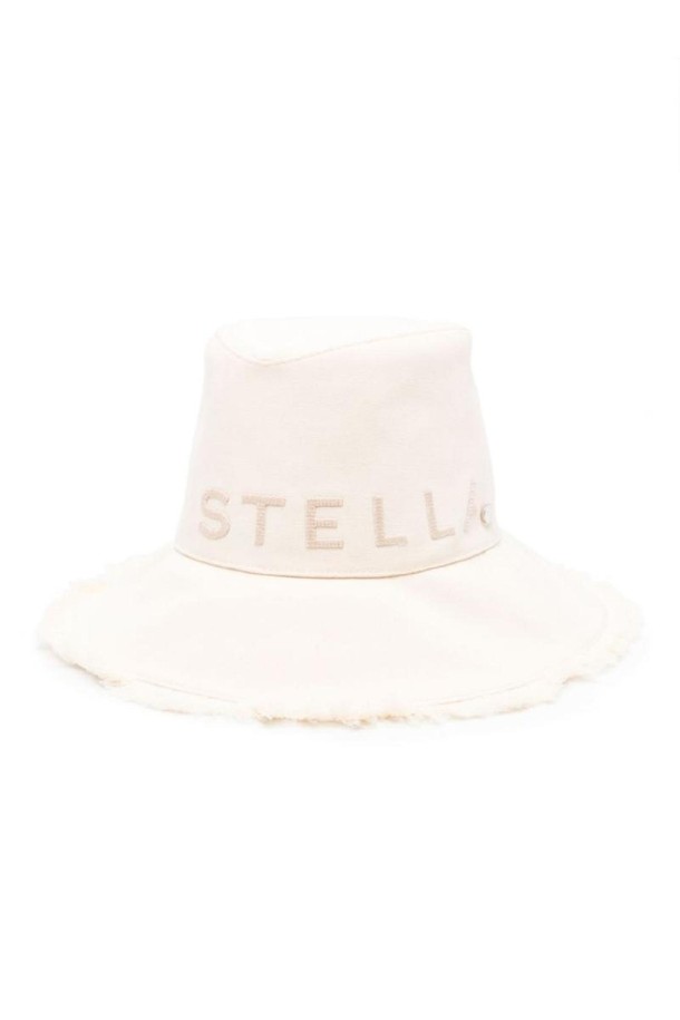 STELLA McCARTNEY - 모자 - 스텔라 맥카트니 여성 모자 LOGO CANVAS FEDORA HAT NB30