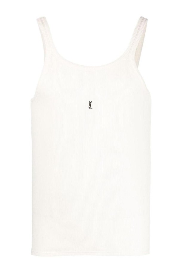 SAINT LAURENT - 반팔티셔츠 - 생로랑 남성 티셔츠 CASSANDRE COTTON TANK TOP NB30