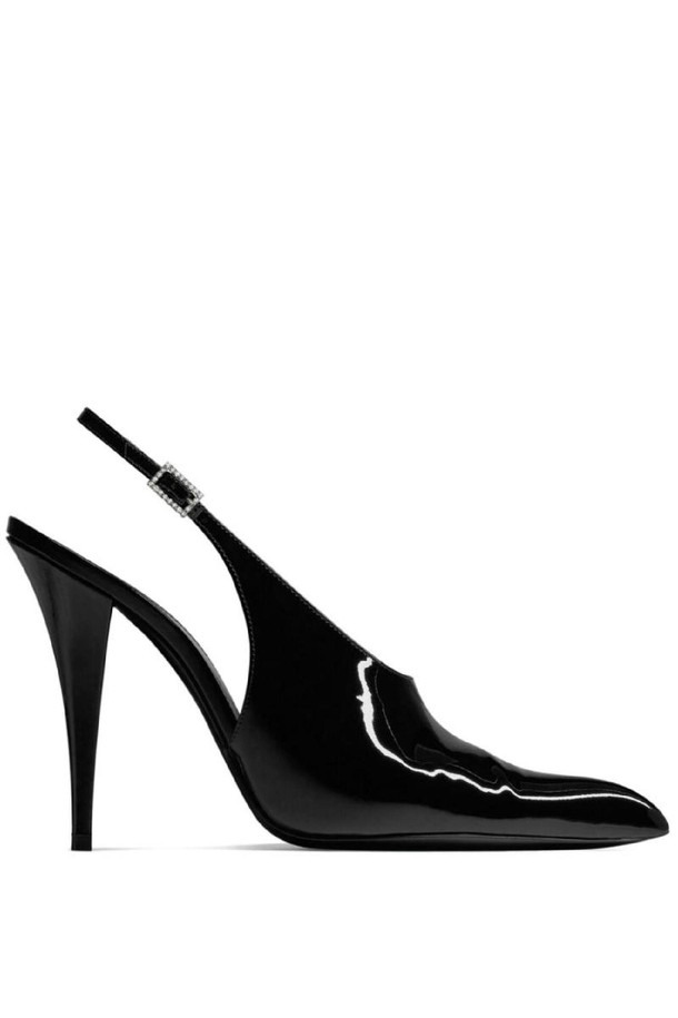 SAINT LAURENT - 펌프스 - 생로랑 여성 슬링백 NICO PATENT LEATHER SLINGBACK PUMPS NB30