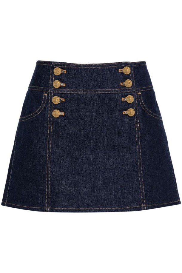 CELINE - 미디스커트 - 셀린느 여성 스커트 DENIM SKIRT NB30