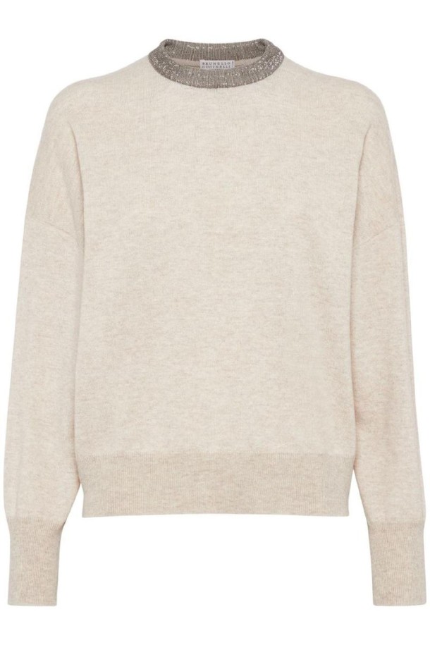 BRUNELLO CUCINELLI - 스웨터 - 브루넬로 쿠치넬리 여성 니트 스웨터 CASHMERE CREWNECK SWEATER NB30