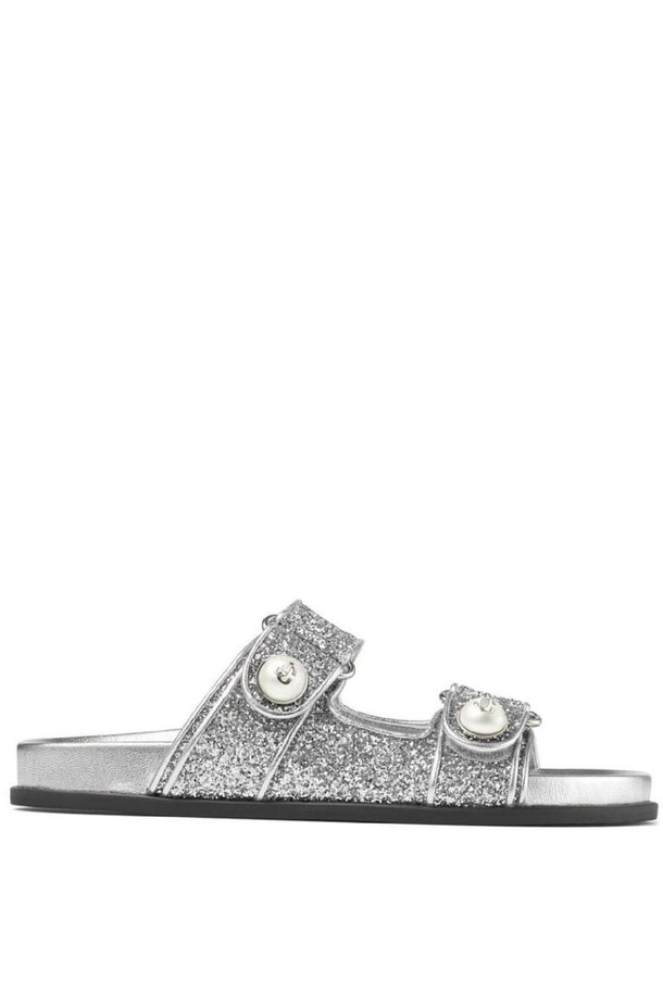 JIMMY CHOO - 샌들 - 지미추 여성 샌들 FAYENCE GLITTERED SANDALS NB30