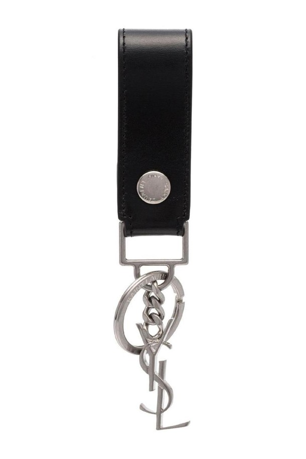 SAINT LAURENT - 기타소품 - 생로랑 남성 키링 CASSANDRE LEATHER KEY HOLDER NB30