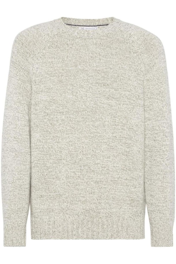 BRUNELLO CUCINELLI - 스웨터 - 브루넬로 쿠치넬리 남성 스웨터 CASHMERE MELANGE SWEATER NB30