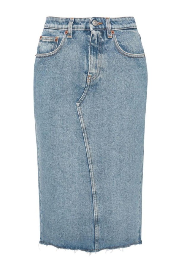 MM6 Maison Margiela - 미디스커트 - 엠엠식스 메종마르지엘라 여성 스커트 DENIM MIDI SKIRT NB30