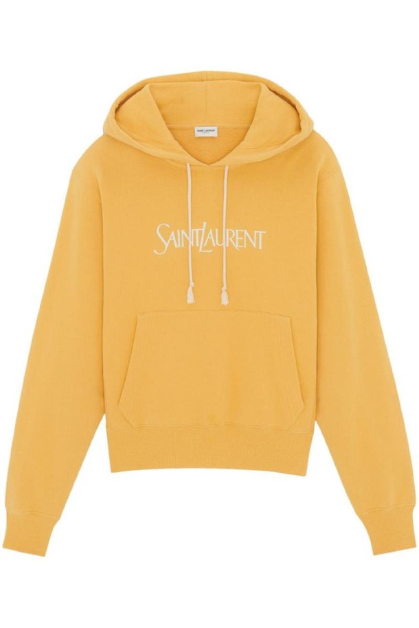 SAINT LAURENT - 스웨터 - 생로랑 여성 맨투맨 후드 LOGO COTTON HOODIE NB30