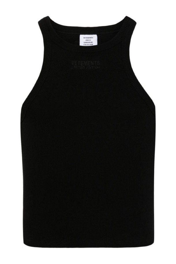 VETEMENTS - 셔츠 - 베트멍 여성 셔츠 블라우스 LOGO COTTON TANK TOP NB30