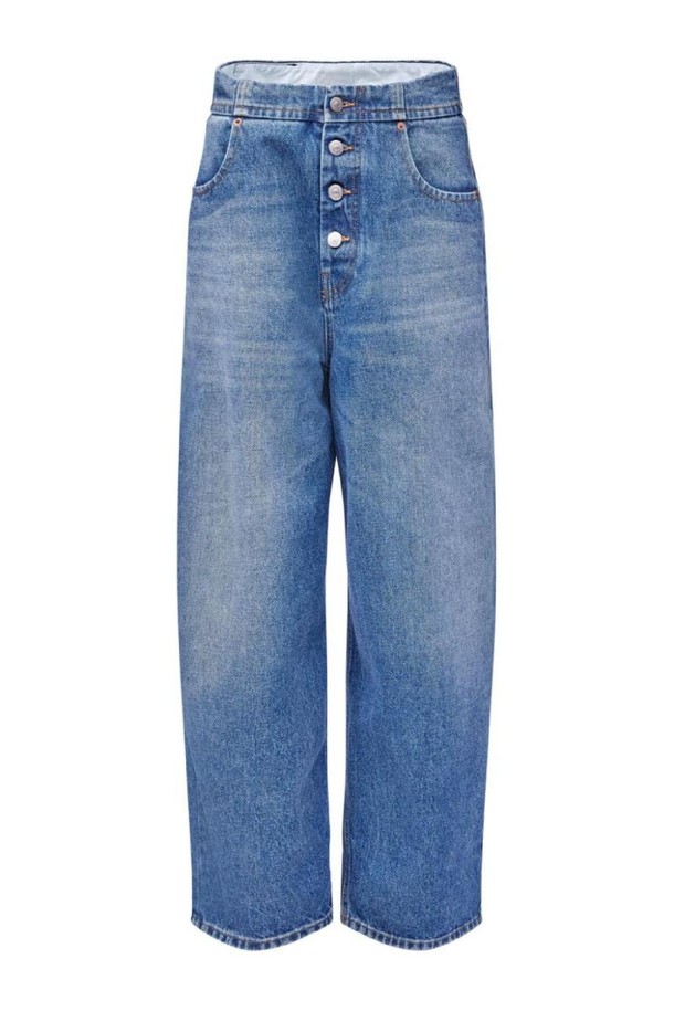 MM6 Maison Margiela - 데님 - 엠엠식스 메종마르지엘라 여성 청바지 WIDE LEG DENIM COTTON JEANS NB30