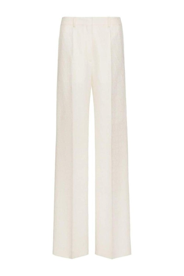 VALENTINO - 롱/미디팬츠 - 발렌티노 여성 바지 TOILE ICONOGRAPHE WOOL AND SILK BLEND TROUSERS NB30