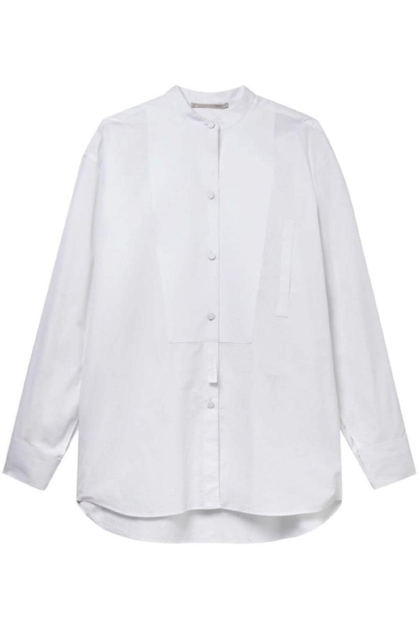 STELLA McCARTNEY - 셔츠 - 스텔라 맥카트니 여성 셔츠 블라우스 COTTON PLASTRON SHIRT NB30