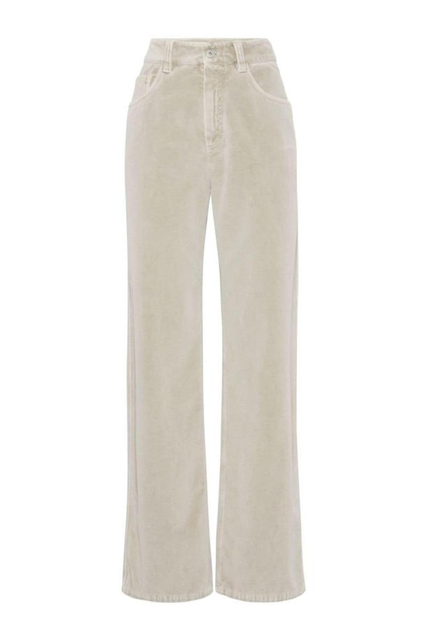 BRUNELLO CUCINELLI - 롱/미디팬츠 - 브루넬로 쿠치넬리 여성 바지 COTTON TROUSERS NB30