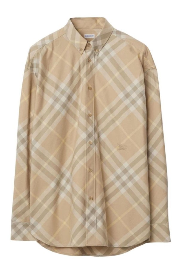 BURBERRY - 긴팔셔츠 - 버버리 남성 셔츠 CHECK MOTIF COTTON SHIRT NB30