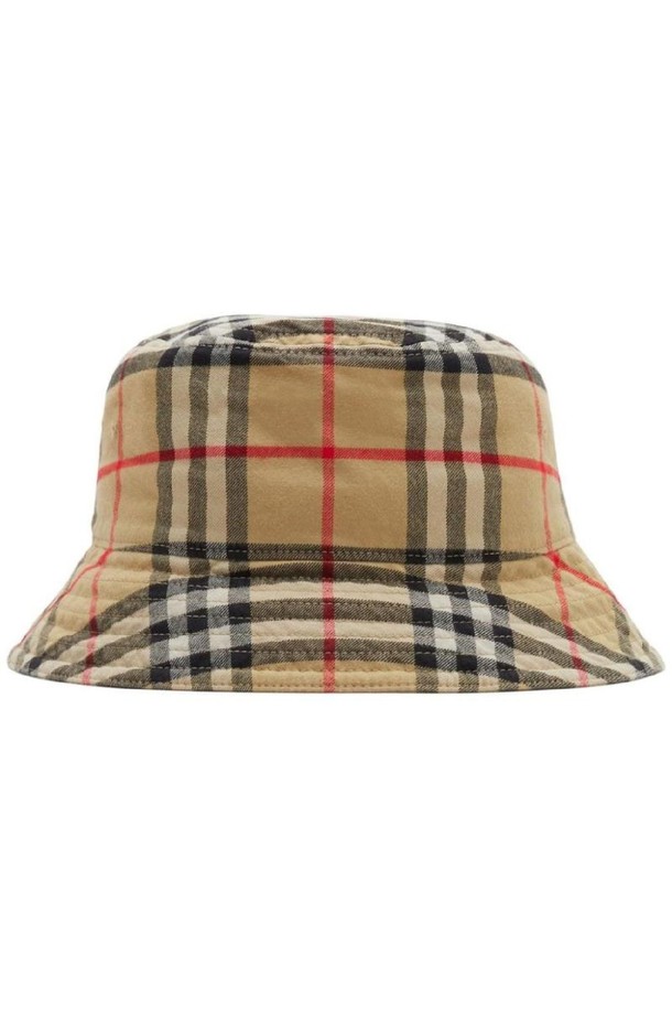 BURBERRY - 모자 - 버버리 남성 모자 CHECK MOTIF BUCKET HAT NB30