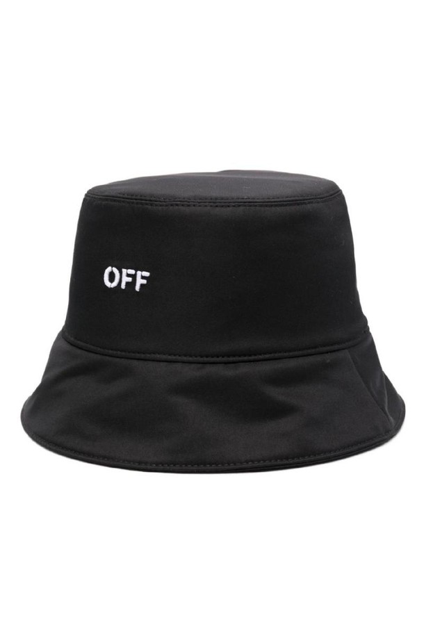 OFF-WHITE - 모자 - 오프화이트 여성 모자 LOGO REVERSIBLE BUCKET HAT NB30