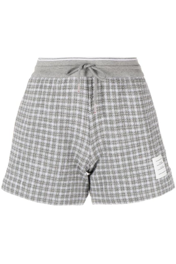 THOM BROWNE - 쇼트팬츠 - 톰브라운 여성 반바지 TWEED COTTON SHORTS NB30